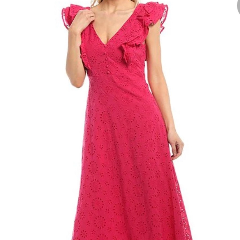 Eyelet summer maxi dress